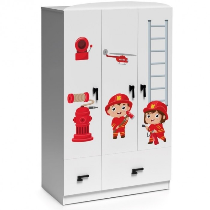 Dulap Pompier 3 usi - Camere de Copii Premium MDF  High Gloss 